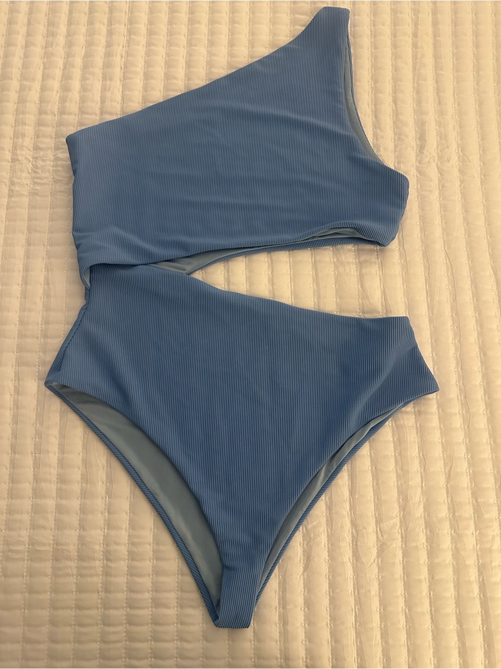 Beach Riot blue one shoulder swimsuit Size L